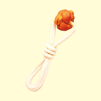 狗玩具1 烟熏牛皮球